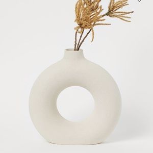 NWT LARGE DONUT VASE CERAMIC
